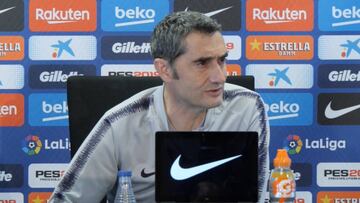 Valverde: "Messi estuvo tocado durante el partido por el golpe"