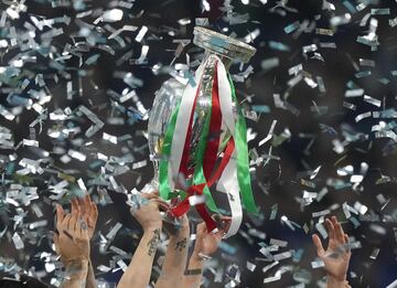 La selecci¨®n de Italia campeona de Europa.