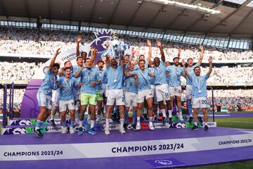 El Manchester City se coron campen de la Premier League 2023-24, y de paso se convirti en el primer club en ganar cuatro ligas seguidas en la historia del ftbol ingls.