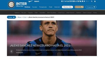 Inter anunció a Alexis hasta 2023 pero luego se arrepintió...