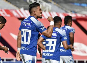 El equipo de Alberto Gamero se impuso por 2-1 ante América de Cali en el juego de ida de los cuartos de final de la Liga BetPlay. Fernando Uribe y Cristian Arango anotaron por Millonarios; Yesus Cabrera descontó para el equipo vallecaucano.