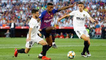 Semedo, en la final copera ante el Valencia. 