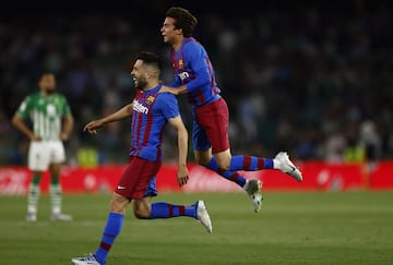 Jordi Alba le dio la victoria al Barcelona al marcar el 1-2 en el último minuto de partido.