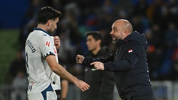 Manolo González, durante el partido de LaLiga EA Sports contra el Getafe.