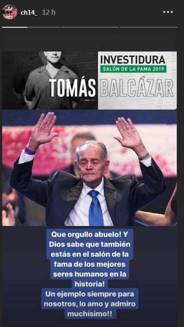 'Chicharito' dedica mensaje a Tomás Balcázar por ingresar al Salón de la Fama del Futbol