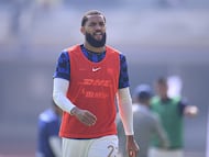 Olavio Vieira Dos Santos Junior Juninho of Pumas during the 3rd round match between Pumas UNAM and Leon as part of the Liga BBVA MX, Torneo Clausura 2026 at Olimpico Universitario Stadium, on January 18, 2026 in Mexico City, Mexico.