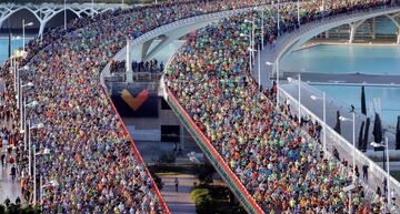 Las mejores imágenes del maratón de Valencia