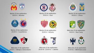 Liga MX confirma los horarios para la jornada doble