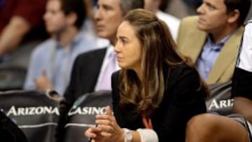 Becky Hammon, en un partido de los Spurs.