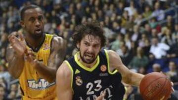 Sergio Llull el pasado jueves en el partido contra el Alba Berl&iacute;n.