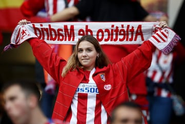 Aficionados del Atlético de Madrid.