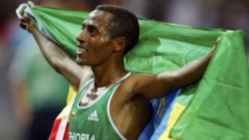 Kenenisa Bekele, en una carrera victoriosa.