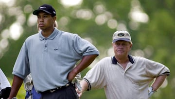 Tiger Woods and Jack Nicklaus