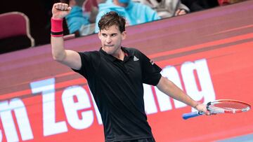 Dominic Thiem cierra el pu&ntilde;o en el torneo de Viena.