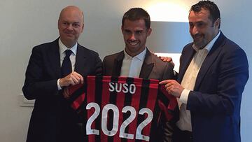 Suso amplía su contrato con el Milán tres años, hasta 2022