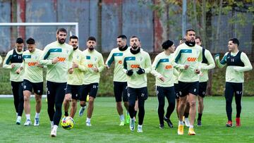 Entrenamiento del Eibar.