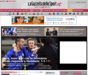 Portadas de la prensa extranjera