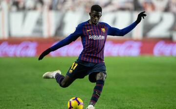 Ousmane Dembele of FC Barcelona during the match between Rayo Vallecano vs Fc Barcelona of La Liga, date 11, 2018-2019 season. Stadium of Vallecas,