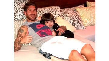 Sergio Ramos junto a su hijo en Instagram