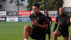 Falcao Garc&iacute;a durante un entrenamiento con Galatasaray.