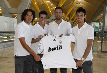 Dani Parejo, Juanmi Callejón, Felipe Ramos y Chema Antón hicieron la pretemporada con el primer equipo del Real Madrid en el verano de 2008.
