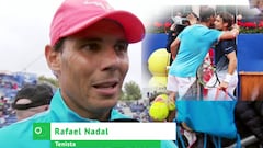 La emotiva despedida de Nadal a su amigo Ferrer en Barcelona