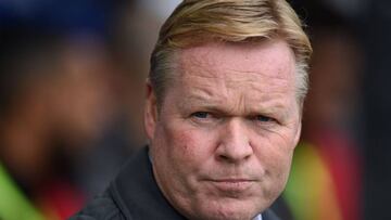 (FILES) In this file photo taken on October 22, 2017 Everton&#039;s Dutch manager Ronald Koeman looking on ahead of the English Premier League football match between Everton and Arsenal at Goodison Park in Liverpool, north west England. 
 Dutch former star player Ronald Koeman was on February 6, 2018 anointed coach of the national team, given the Herculean task of restoring the country&#039;s pride after a series of humiliating defeats. / AFP PHOTO / Oli SCARFF / RESTRICTED TO EDITORIAL USE. No use with unauthorized audio, video, data, fixture lists, club/league logos or &#039;live&#039; services. Online in-match use limited to 75 images, no video emulation. No use in betting, games or single club/league/player publications.  / 