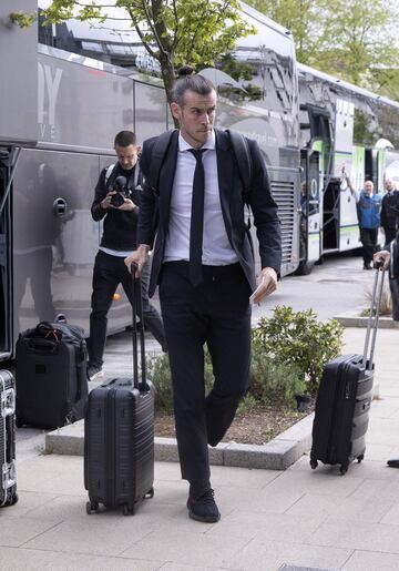 Gareth Bale a su llegada. 