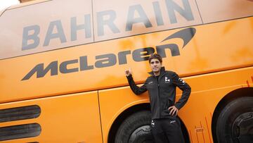 El ciclista del Bahrain-McLaren Mikel Landa posa durante una entrevista para AS durante la Vuelta a Andaluc&iacute;a.