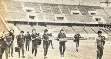 Chile entrenando en el Nacional de Lima.