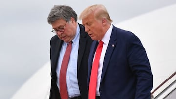 William Barr y Donald Trump.