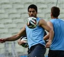 Luis Suárez entrena con el once titular: "Estoy recuperado"