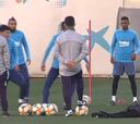 Último entrenamiento del Barça antes del Bernabéu