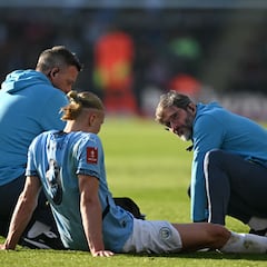 Manchester City pierde a Erling Haaland en un momento clave