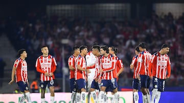 during the quarter-final second match between Cruz Azul and Guadalajara as part of the Liga BBVA MX, Torneo Apertura 2025 at Olimpico Universitario Stadium, on November 30, 2025 in Mexico City, Mexico.