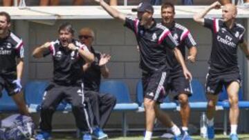 Zidane, durante el partido.