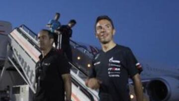 <b>DE PUNTA A PUNTA. </b>Los corredores viajaron de Barcelona a Vigo, donde disfrutarán del día de descanso.