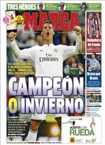 Portadas de la prensa deportiva