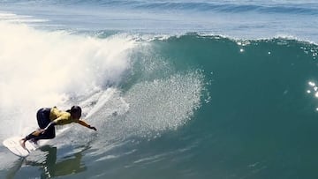 La surfista vasca Ariane Ochoa fue de las mejores españolas en el Eurosurf 2019.