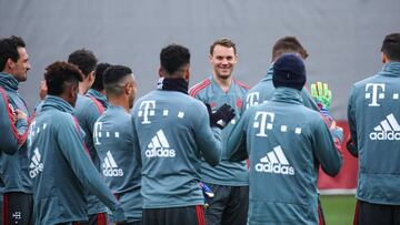 Bayern Múnich en su práctica