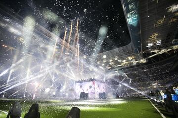 La fiesta madridista terminó en el estadio Santiago Bernabéu.