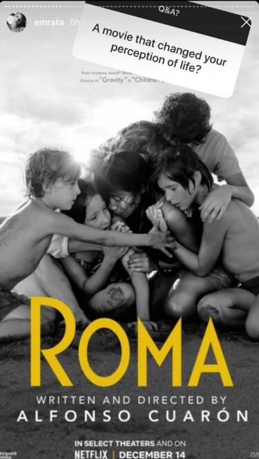 'Roma', la cinta que cambió la vida de Emily Ratajkowski