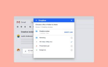 Dropbox hace más sencillo adjuntar tus datos en la nube con Gmail