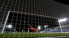 Courtois, durante el Real Madrid-Inter de Mil&aacute;n.