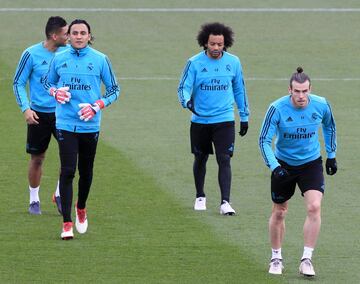 Bale, Marcelo y Keylor Navas. 