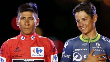 Nairo Quintana y Esteban Chaves.