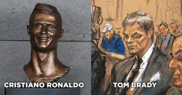 Los memes no tuvieron piedad con la estatua de Cristiano