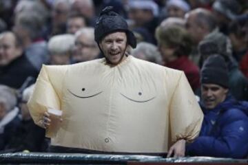 Aficionado durante el Mundial de Rugby.