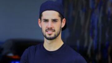 Isco, ayer tras el entrenamiento del Málaga.