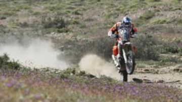 Pablo Quintanilla durante la cuarta etapa 4, entre Copiap&oacute; y Huasco.